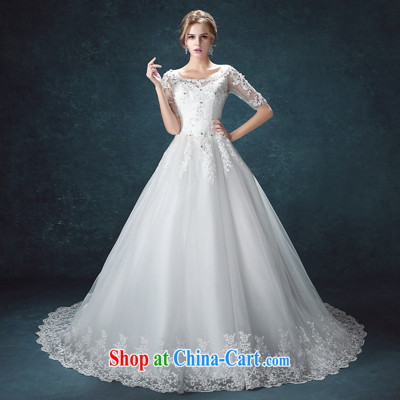 Connie focus 2015 spring new stylish Korean tail wedding a shoulder in the cuff, lace bridal wedding female alignment, and tailored final 7 days, Kou (JIAONI), and, on-line shopping
