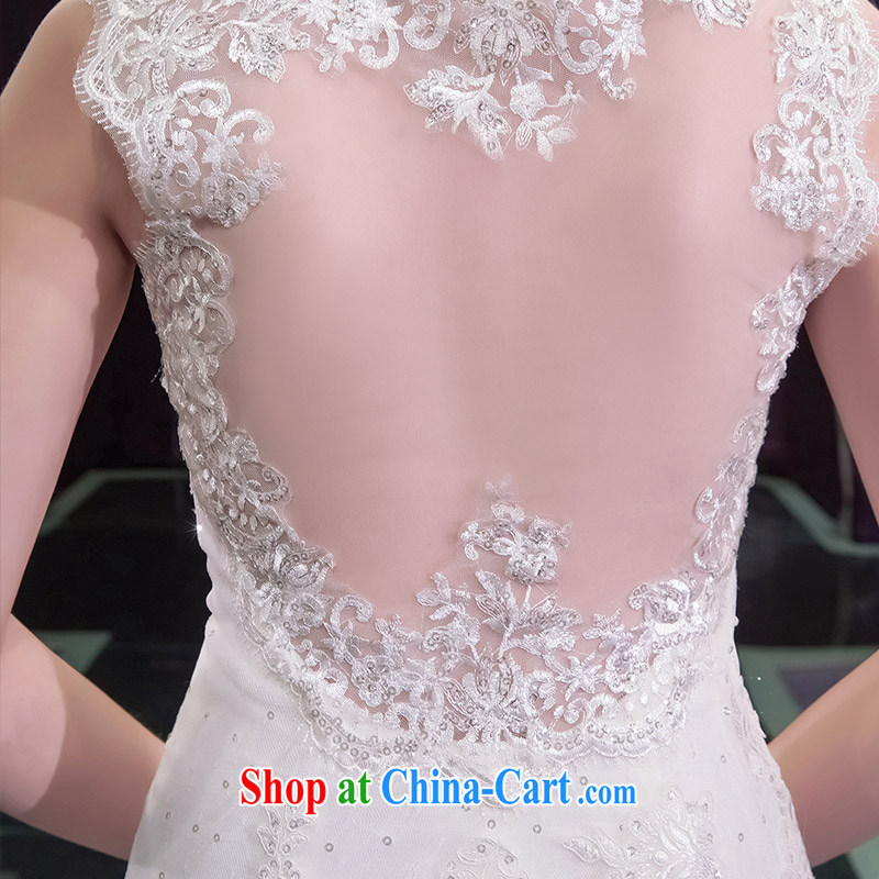 The bride's wedding dresses new 2015 crowsfoot wedding tail field in Europe and shoulder bridal 2592 custom, a bride, shopping on the Internet