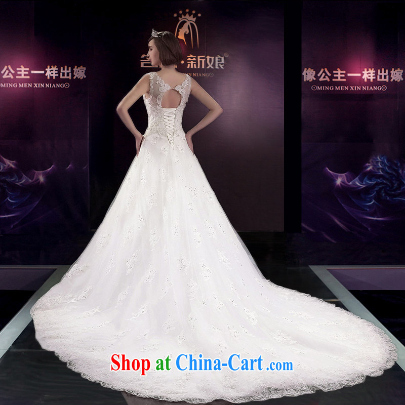 The bride's 2015 summer wedding dresses wedding drag and drop the field shoulder banquet tail wedding 2593 tailored the 20 per cent, a bride, shopping on the Internet