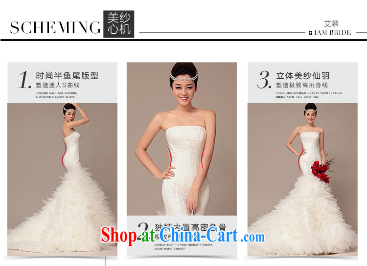 With the 2015 spring new wedding Princess lace Korean small white tail erase chest graphics thin crowsfoot women wedding dresses feather stabbed ivory L pictures, price, brand platters! Elections are good character, the national distribution, so why buy now enjoy more preferential! Health