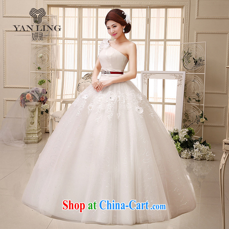 Her spirit 2015 new wedding dresses, shoulder shaggy dress small-xin and stylish hand flowers with wedding HS L 522, her spirit, and shopping on the Internet