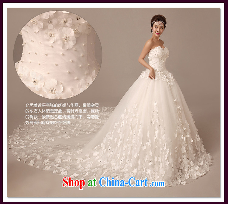 2015 spring and summer new Korean version wiped his chest, bridal wedding dresses long-tail large, cultivating the flowers trailing white XL pictures, price, brand platters! Elections are good character, the national distribution, so why buy now enjoy more preferential! Health