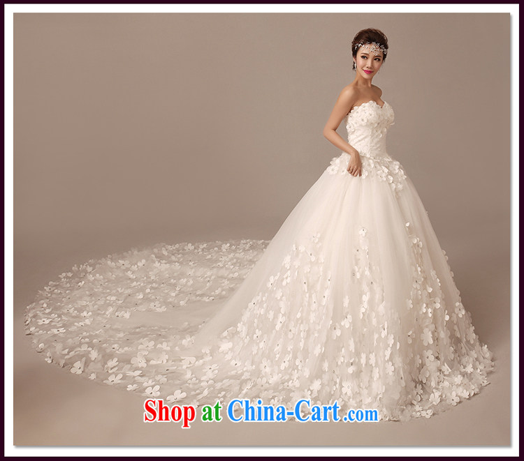 2015 spring and summer new Korean version wiped his chest, bridal wedding dresses long-tail large, cultivating the flowers trailing white XL pictures, price, brand platters! Elections are good character, the national distribution, so why buy now enjoy more preferential! Health