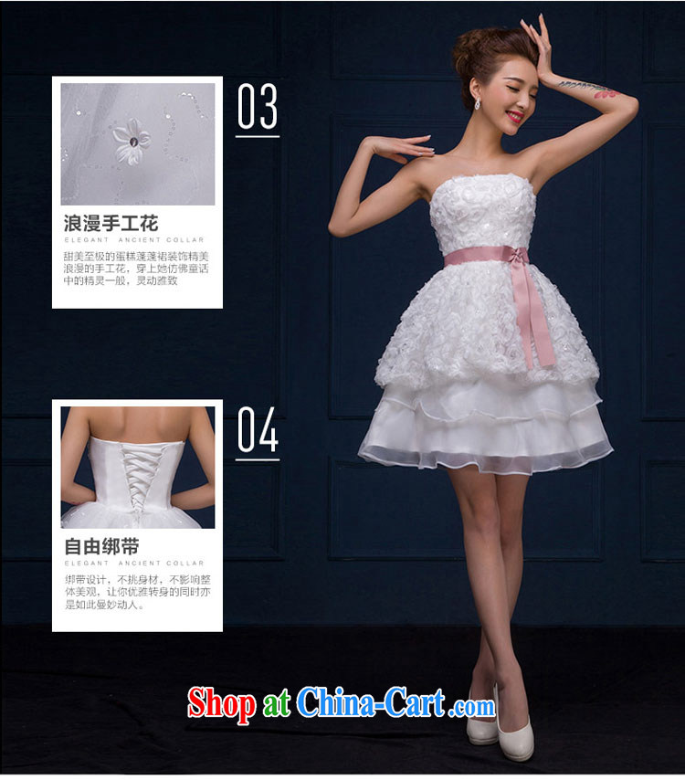 The china yarn 2015 new marriages wedding white erase chest dress short parquet drill dress spring summer girls white XXL pictures, price, brand platters! Elections are good character, the national distribution, so why buy now enjoy more preferential! Health