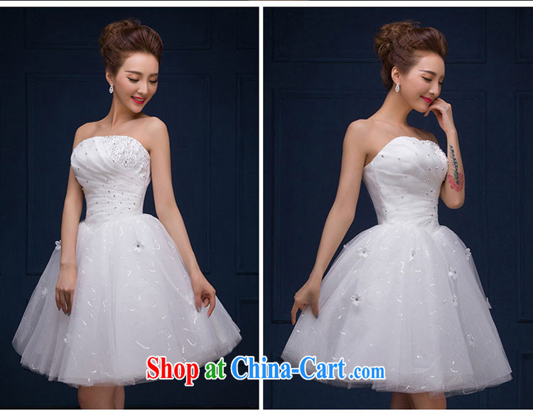 The china yarn 2015 new marriages wedding white erase chest dress short parquet drill dress spring summer girls white XXL pictures, price, brand platters! Elections are good character, the national distribution, so why buy now enjoy more preferential! Health