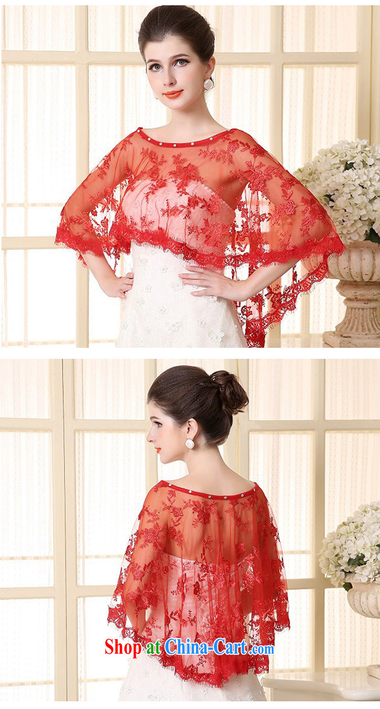 2015 new bridal wedding dresses shawls Europe bridesmaid wedding thin shawl lace summer red female Red pictures, price, brand platters! Elections are good character, the national distribution, so why buy now enjoy more preferential! Health