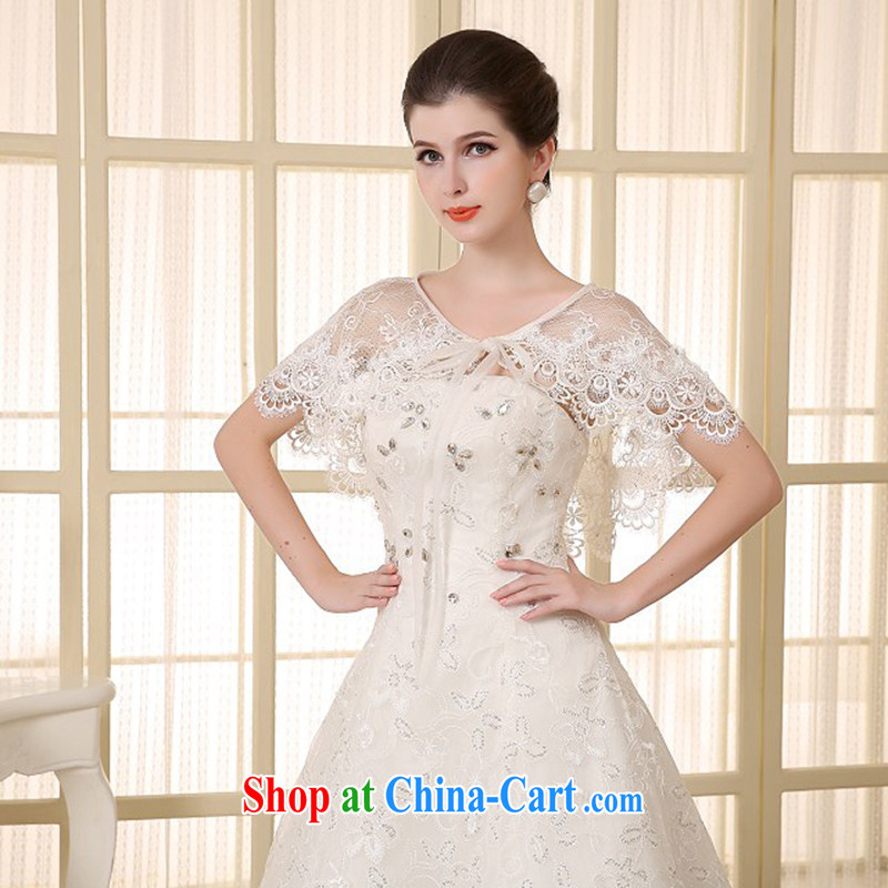 2015 wedding dresses and ornaments shawls lace wedding, shoulder white yarn small jacket white