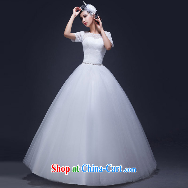 Snow Lotus wedding dresses new 2015 summer field shoulder with lace pregnant women the beauty code graphics thin marriages wedding white XL, snow Lotus (XUEBAOLIAN), online shopping