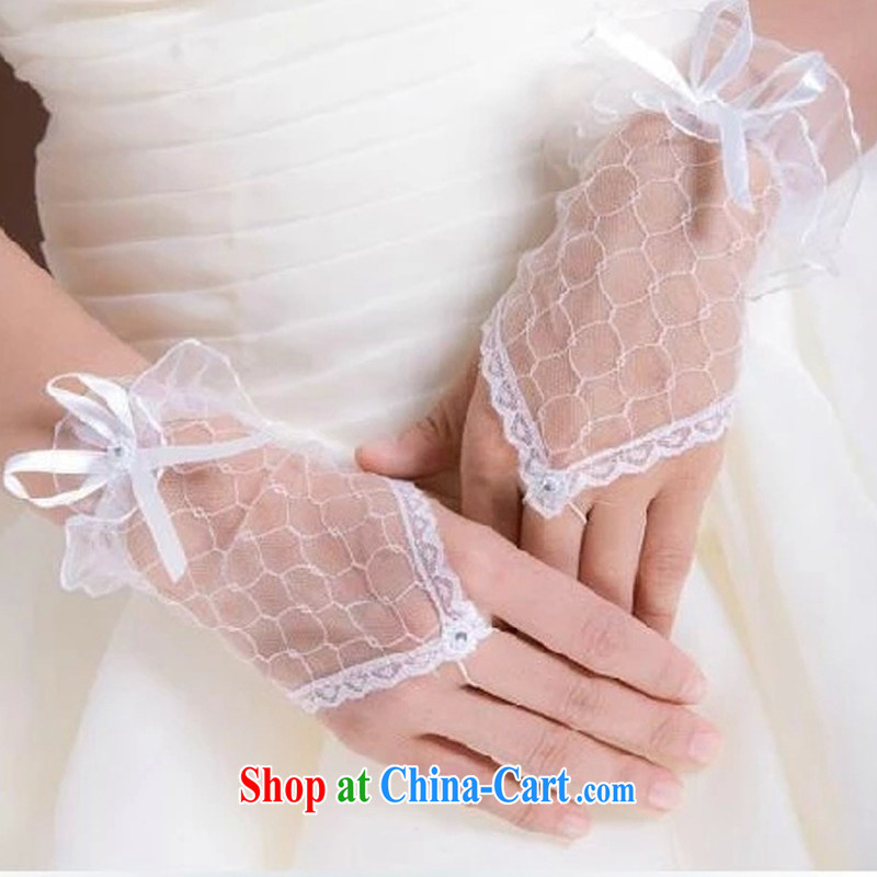 Leigh impression wedding dresses bridal gloves short bridal jewelry butterfly knot Korean-style gloves YS 1018, impressive lady, shopping on the Internet