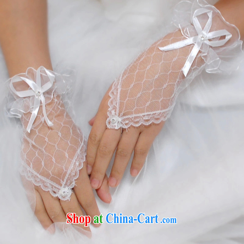 Leigh impression wedding dresses bridal gloves short bridal jewelry butterfly knot Korean-style gloves YS 1018, impressive lady, shopping on the Internet