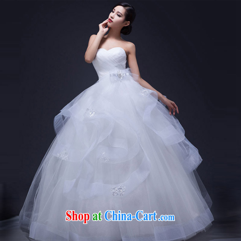 Snow Lotus wedding summer new bride's wedding dresses wiped his chest to cultivating graphics thin Korean simple lace wedding beauty shaggy dress wedding white XXL, snow Po Lin (XUEBAOLIAN), online shopping