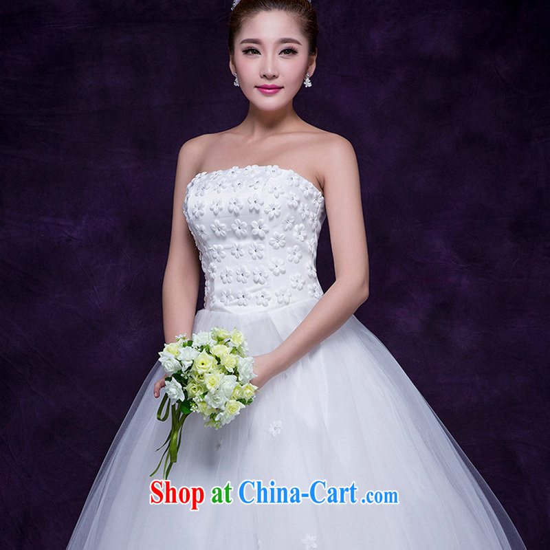 Optimize Hung-white yarn 2015 marriages wedding dresses with a waist sweet and simple wedding white yarn DM 5105 white are code, optimize, and shopping on the Internet