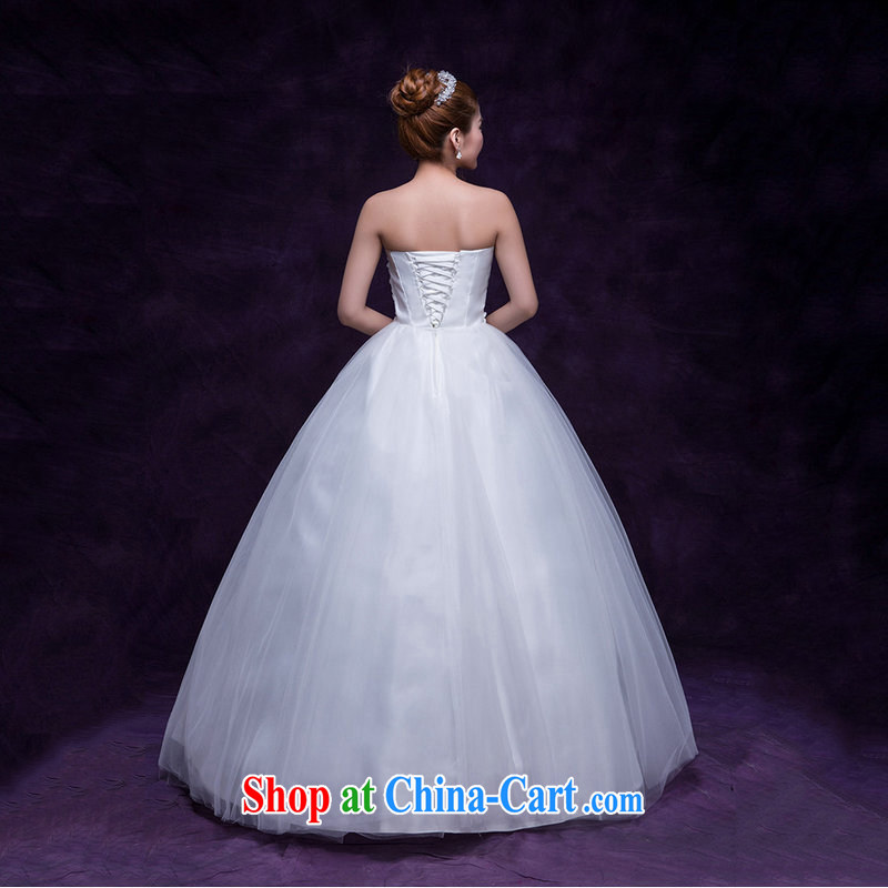 Optimize Hung-white yarn 2015 marriages wedding dresses with a waist sweet and simple wedding white yarn DM 5105 white are code, optimize, and shopping on the Internet