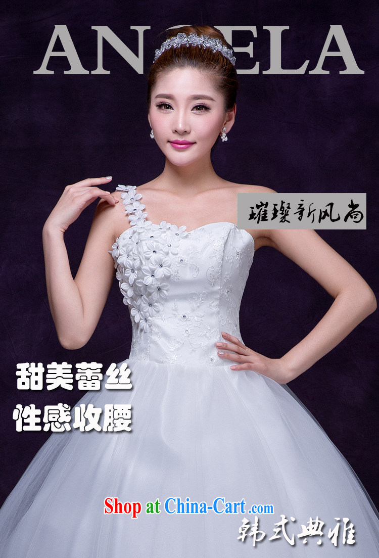 Optimize video 2015 spring and summer new stylish Korean single shoulder beauty with the Code white marriages wedding dresses video thin DM 5107 white are code pictures, price, brand platters! Elections are good character, the national distribution, so why buy now enjoy more preferential! Health
