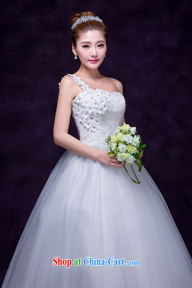 Optimize video 2015 spring and summer new stylish Korean single shoulder beauty with the Code white marriages wedding dresses video thin DM 5107 white are code pictures, price, brand platters! Elections are good character, the national distribution, so why buy now enjoy more preferential! Health