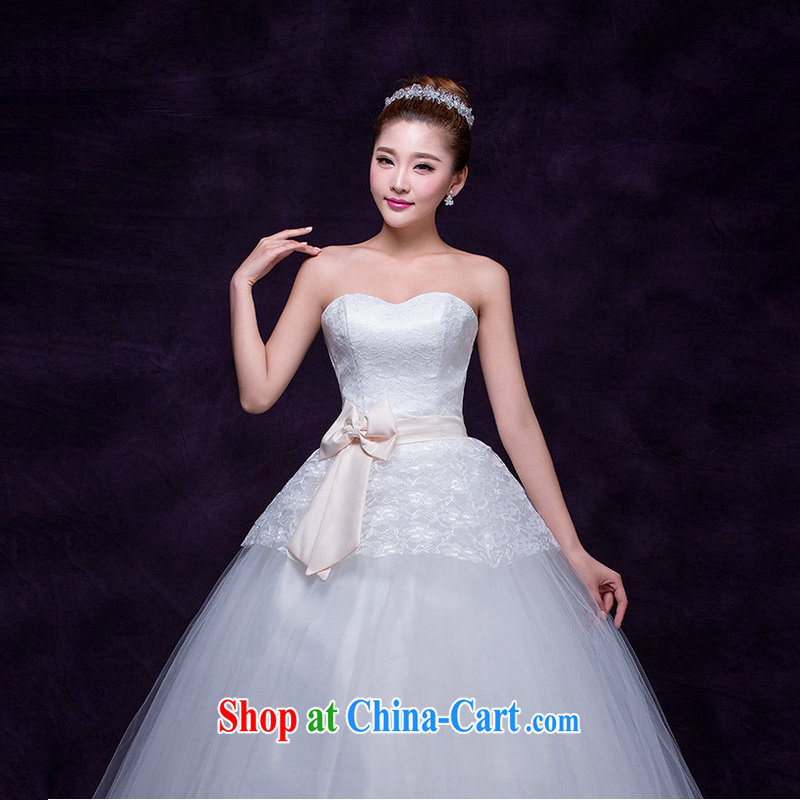 Optimize video 2015 new wipe his chest to Korean Beauty graphics thin large code marriages wedding dresses women spring/summer 5108 DM white M, optimize, and shopping on the Internet