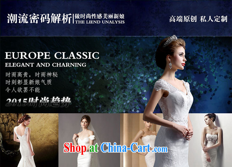 Yarn edge 100, wedding dresses 2015 new spring and summer field shoulder crowsfoot wedding Korean lace trailing wedding beauty graphics thin sweet tie-off his chest, wedding white tailor advanced custom pictures, price, brand platters! Elections are good character, the national distribution, so why buy now enjoy more preferential! Health