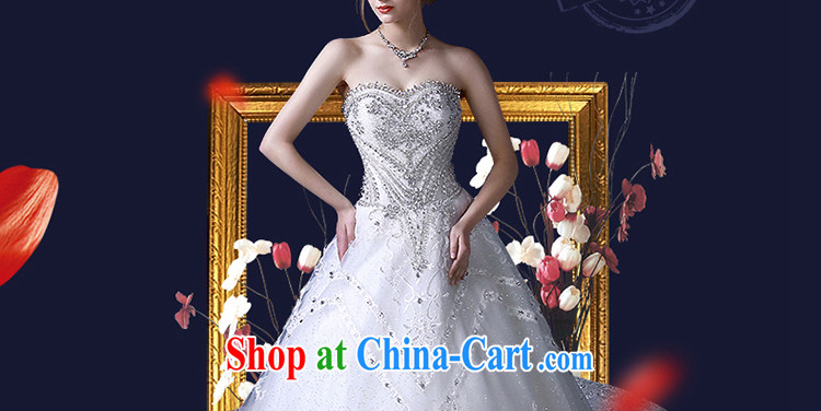 Holy, Connie wedding dresses 2015 summer water drilling erase chest A field dress, white graphics thin large number tail wedding dresses white M pictures, price, brand platters! Elections are good character, the national distribution, so why buy now enjoy more preferential! Health
