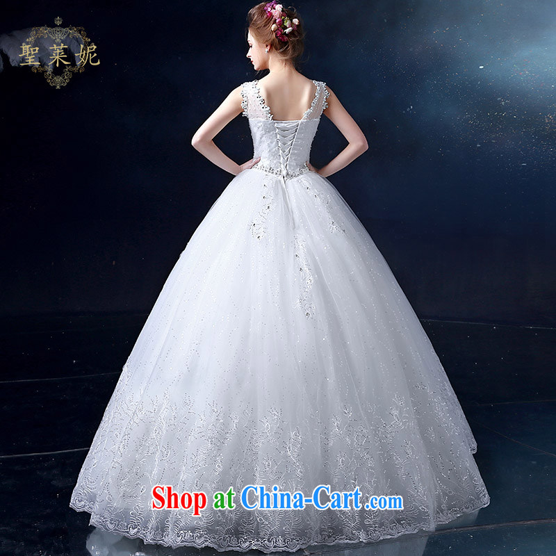 Holy, Connie wedding dresses 2015 new Korean sweet high-waist high, stylish lace shoulders, Ms. White Graphics thin wedding white M, holy, Connie (Sheng lai Ni), online shopping