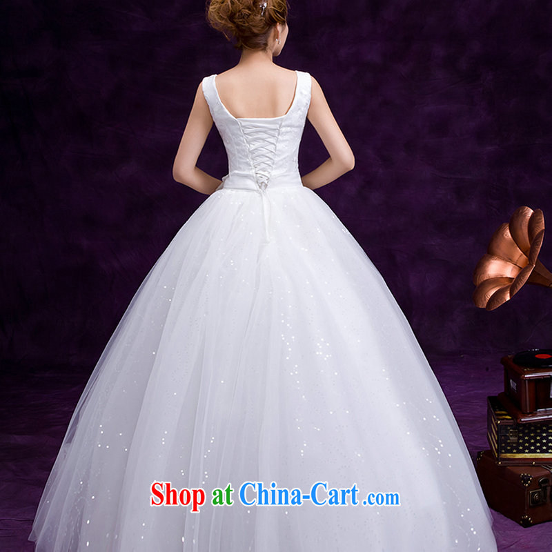 It is also optimized their swords into plowshares 2015 new erase chest shoulders embroidered white yarn marriages with the waist graphics thin wedding dresses simple and sweet Princess DM 3105 white XL, optimize color Baik, shopping on the Internet