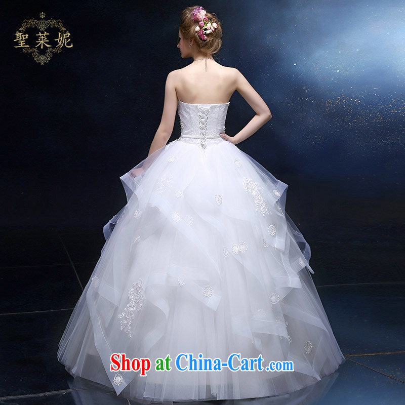 Holy, Connie wedding dresses 2015 new, large, modern continental and wrinkled skirt with her white custom wedding wedding dresses white M, holy, Connie (Sheng lai Ni), online shopping