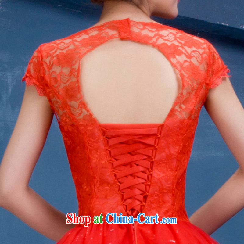 It is also optimized condolence New China wind wedding red lace bridal wedding wedding sweet Princess shoulders Openwork wedding-waist DM 3111 red L, optimize color swords into plowshares, and shopping on the Internet