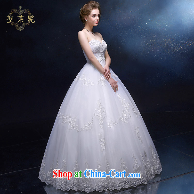 Holy, Connie wedding dresses bride's female, Princess wedding continental Palace wiped his chest in the Marriage Code erase chest dress custom dress white M, holy, Connie (Sheng lai Ni), and, on-line shopping