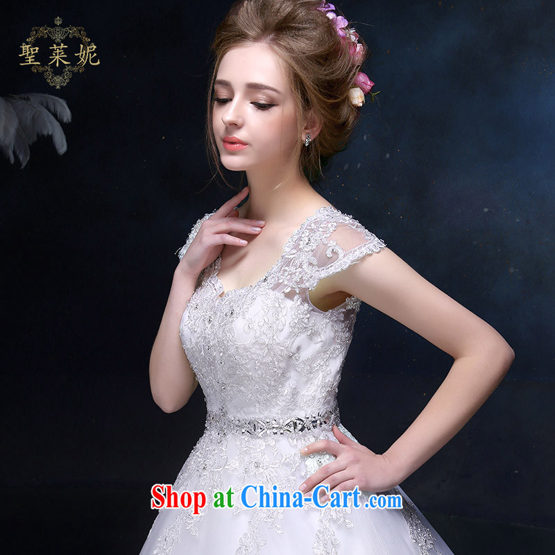 Holy, Connie wedding dresses 2015 New A Field dress elegant shoulders, the Marriage Code wedding dresses the minimalist graphics thin white M, holy, Connie (Sheng lai Ni), online shopping