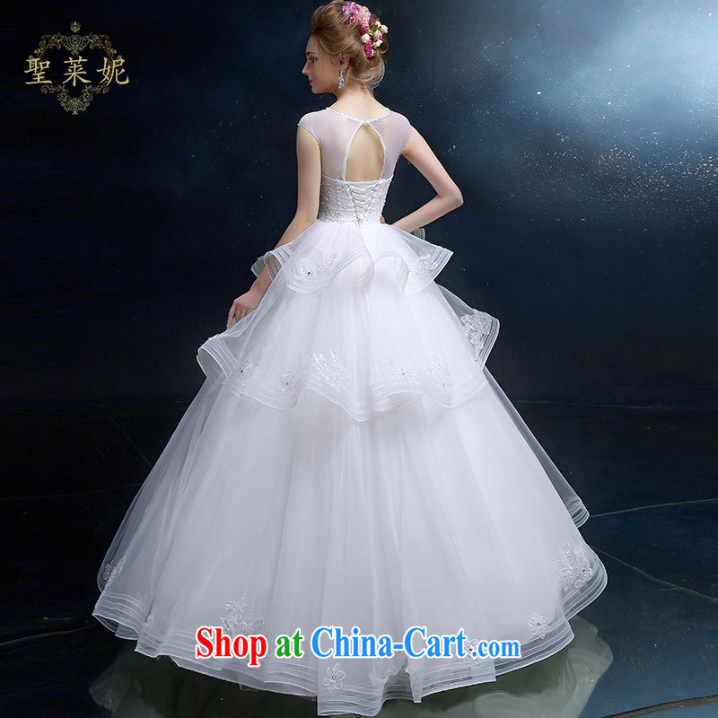Holy, Connie wedding dresses summer brides with wedding new European root yarn double-shoulder bag wiped chest white large straps Princess wedding dress white S, holy, Connie (Sheng lai Ni), and, on-line shopping