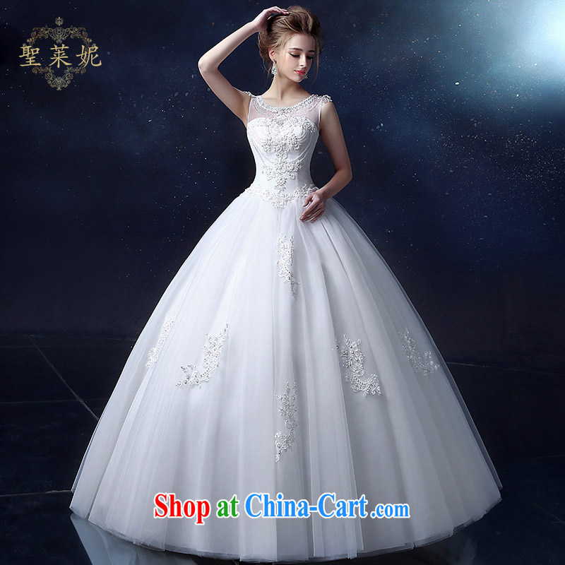 Holy, Connie wedding dresses 2015 spring and summer new Korean Format a Field shoulder with custom bridal graphics Thin women shoulders wedding white S, holy, Connie (Sheng lai Ni), and, on-line shopping