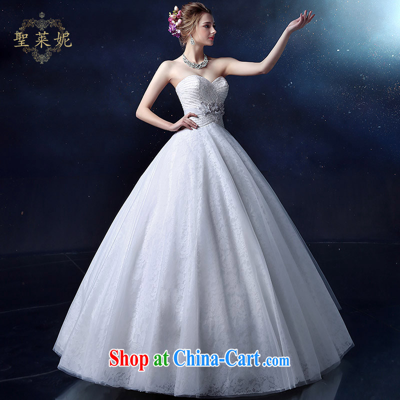 Holy, Connie wedding dresses 2015 bridal sleeveless wedding dress, bare his chest to customize the code graphics thin wedding dress Palace white M, holy, Connie (Sheng lai Ni), online shopping