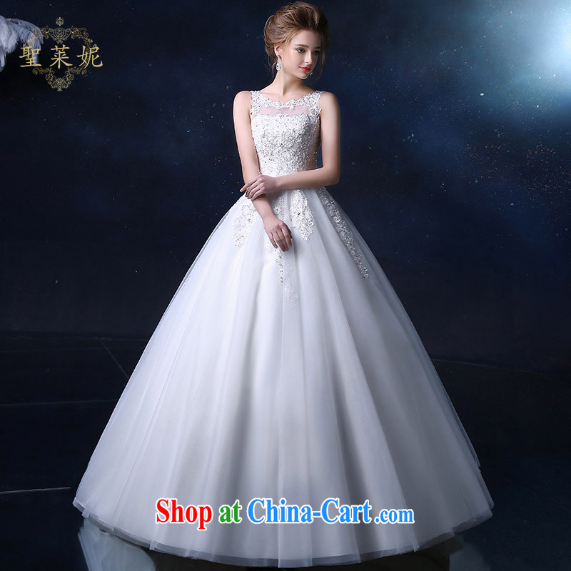 Holy, Connie wedding dresses brides with wedding 2015 spring and summer women new larger import wiped his chest a Field shoulder lace wedding double-shoulder dress white M