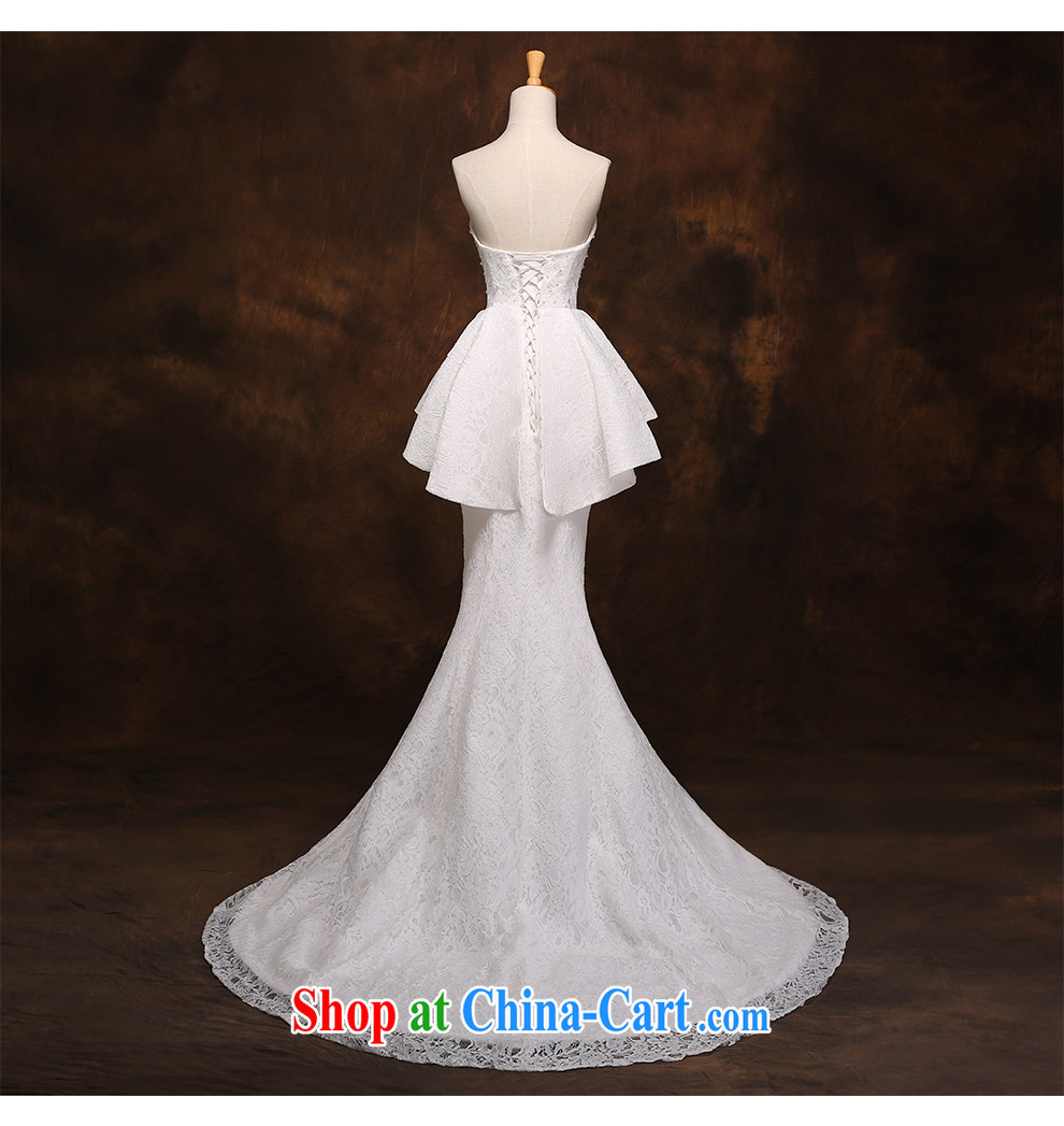 The beautiful yarn bare chest lace small tail end crowsfoot Wedding Fashion beauty tie with drill simple wedding dresses 2015 new listing factory direct white customizable pictures, price, brand platters! Elections are good character, the national distribution, so why buy now enjoy more preferential! Health