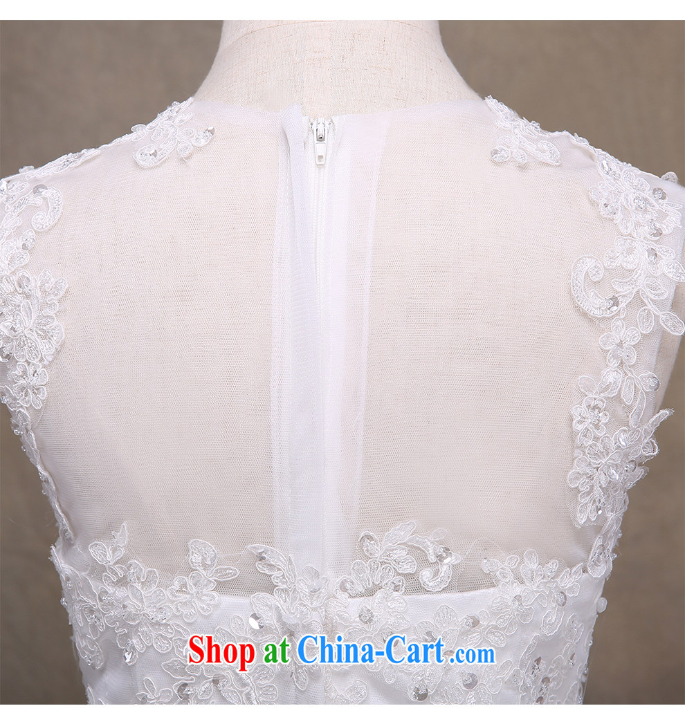 The beautiful yarn a shoulder-tail wedding 2015 new products with beauty and stylish double shoulder strap lace beauty in Europe wedding photo building photography factory direct white customizable pictures, price, brand platters! Elections are good character, the national distribution, so why buy now enjoy more preferential! Health
