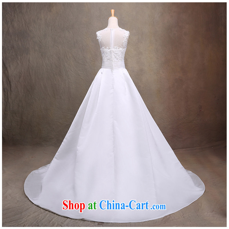 The beautiful yarn a shoulder-tail wedding 2015 new products with beauty and stylish dual-shoulder straps lace beauty in Europe and wedding photo building photography factory direct white customizable, beautiful yarn (nameilisha), online shopping