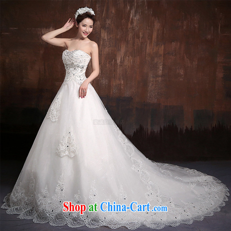 2015 New royal lace Korean version wiped off the chest and the princess bride wedding Royal J 0007 XL, her spirit, and shopping on the Internet