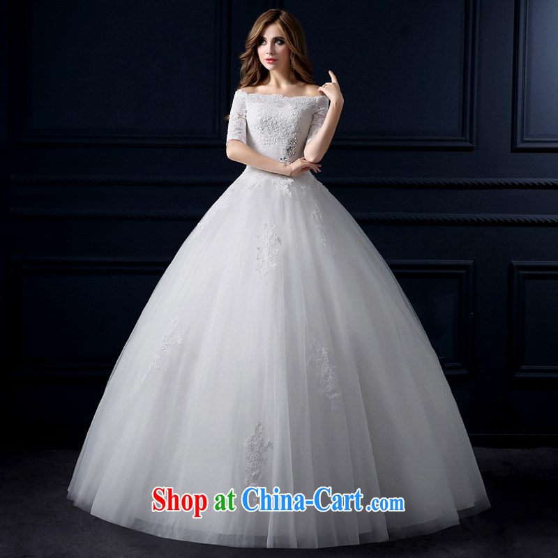 Yarn edge 100, wedding dresses new 2015 summer edition won the field shoulder wedding video thin lace with wedding bridal marriage is the wedding pregnant women custom shaggy dress white tailor advanced customization, yarn edge 100, and, on-line shopping