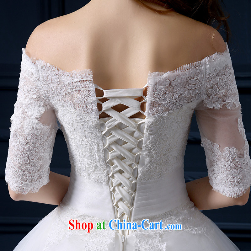 Yarn edge 100, wedding dresses new 2015 summer edition won the field shoulder wedding video thin lace with wedding bridal marriage is the wedding pregnant women custom shaggy dress white tailor advanced customization, yarn edge 100, and, on-line shopping