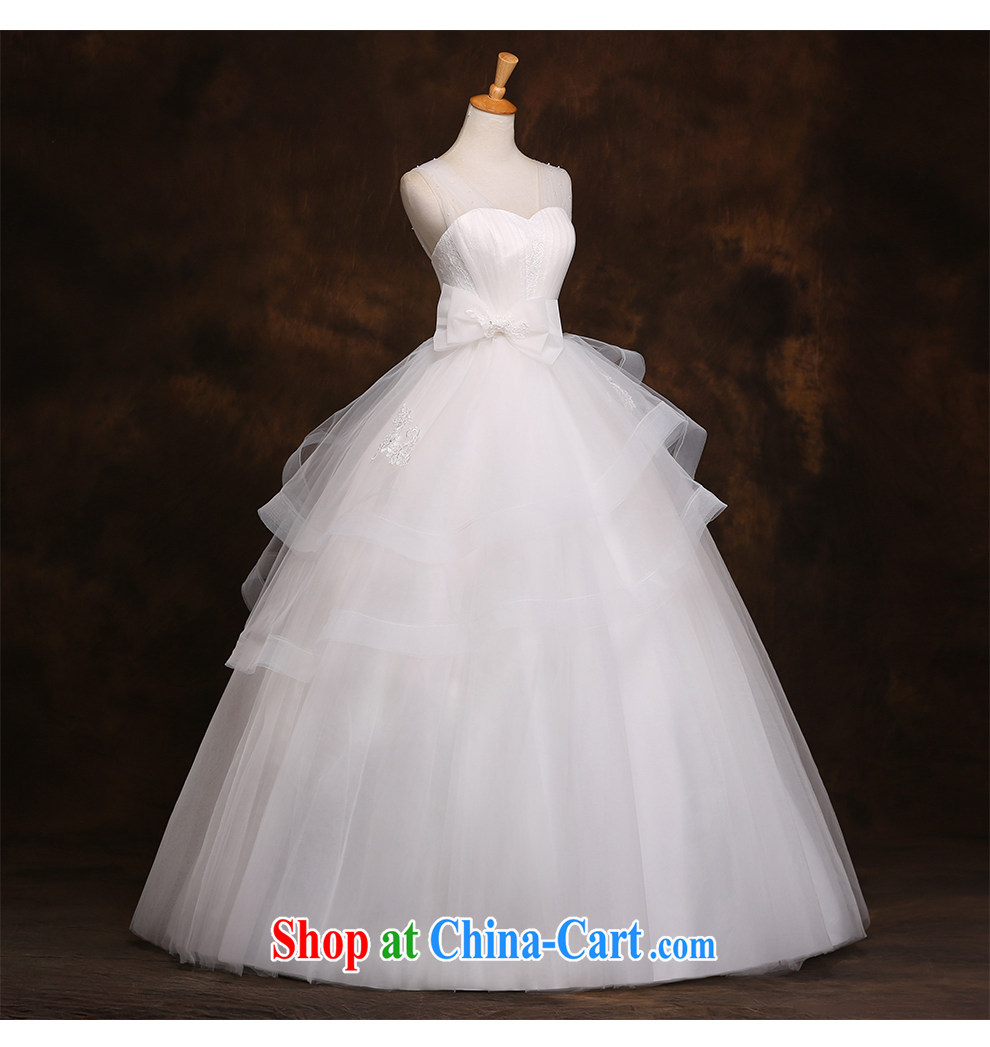 The beautiful yarn strap with lace with A swing wedding stylish and simple Korean Beauty strap features bow-tie 2015 new marriages wedding dresses white customizable pictures, price, brand platters! Elections are good character, the national distribution, so why buy now enjoy more preferential! Health