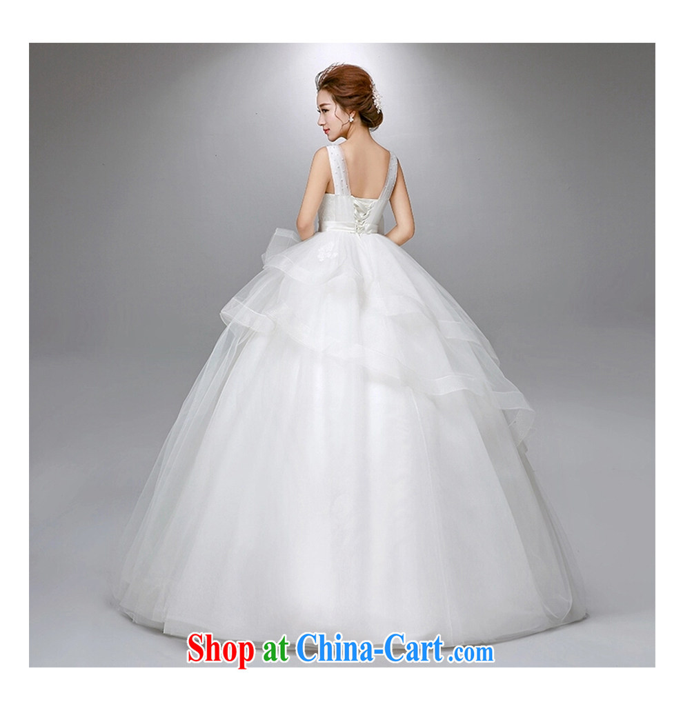 The beautiful yarn strap with lace with A swing wedding stylish and simple Korean Beauty strap features bow-tie 2015 new marriages wedding dresses white customizable pictures, price, brand platters! Elections are good character, the national distribution, so why buy now enjoy more preferential! Health