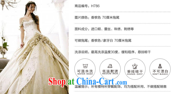 Garden Summer 2015 new wedding dresses Shi Hua, Crystal Palace retro manual silver thread embroidery, Japan, and South Korea wedding dress H 786 champagne color 70 CM tail 165 - L pictures, price, brand platters! Elections are good character, the national distribution, so why buy now enjoy more preferential! Health