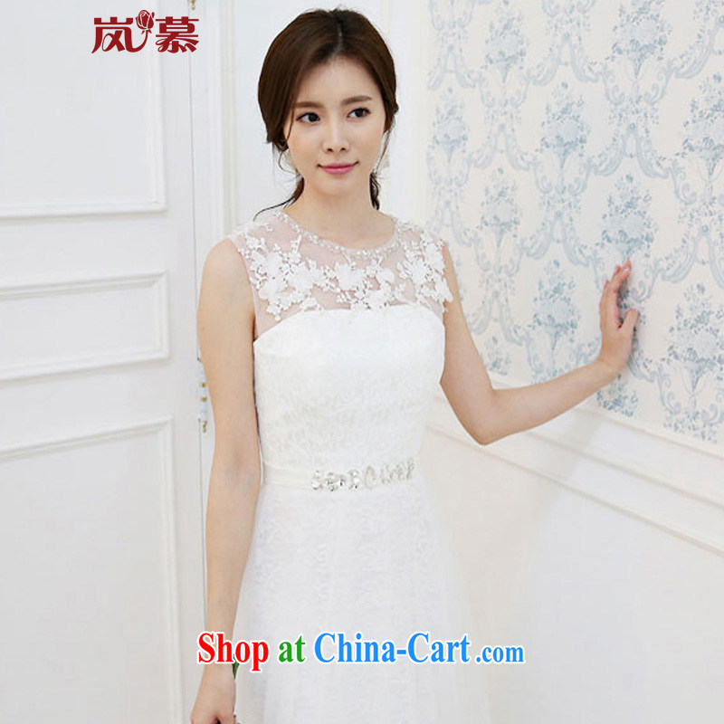 Sponsors The New 2015 original design a field shoulder cultivating soft Web lace with style bridal wedding white XL (chest 95/waist 79, sponsors, and shopping on the Internet
