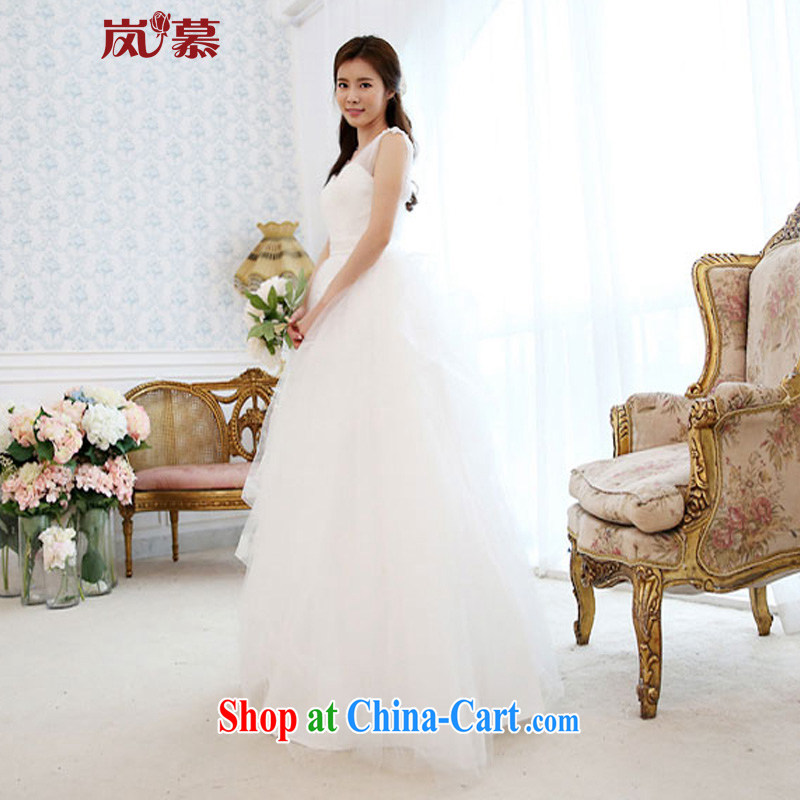 Sponsors The New 2015 original design double-shoulder the shaggy dress with multi-storey stylish skirt with bridal wedding white XL (chest 95/waist 79, sponsors, and shopping on the Internet