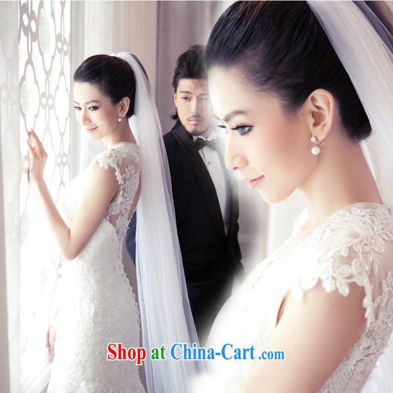 White first about Korean-style lace bridal married women, graphics thin crowsfoot long-tail wedding dresses 2015 new white tailored contact Customer Service