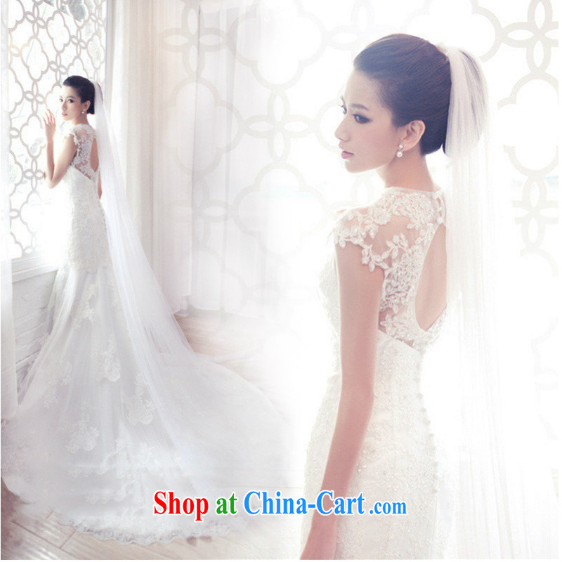 White first into some Korean-style lace bridal married women, graphics thin crowsfoot long-tail wedding dresses 2015 new white tailored contact customer service, white first to about, and shopping on the Internet