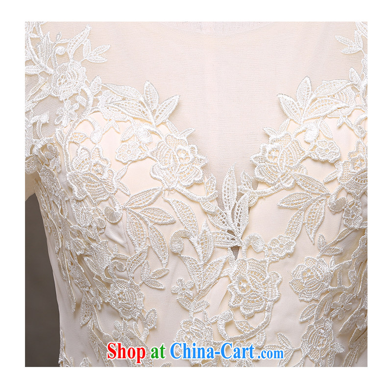 The beautiful yarn 2015 New Beauty package and small-tail wedding-waist crowsfoot graphics thin straps lace shoulder straps with back exposed marriages wedding white can be customized, beautiful yarn (nameilisha), online shopping