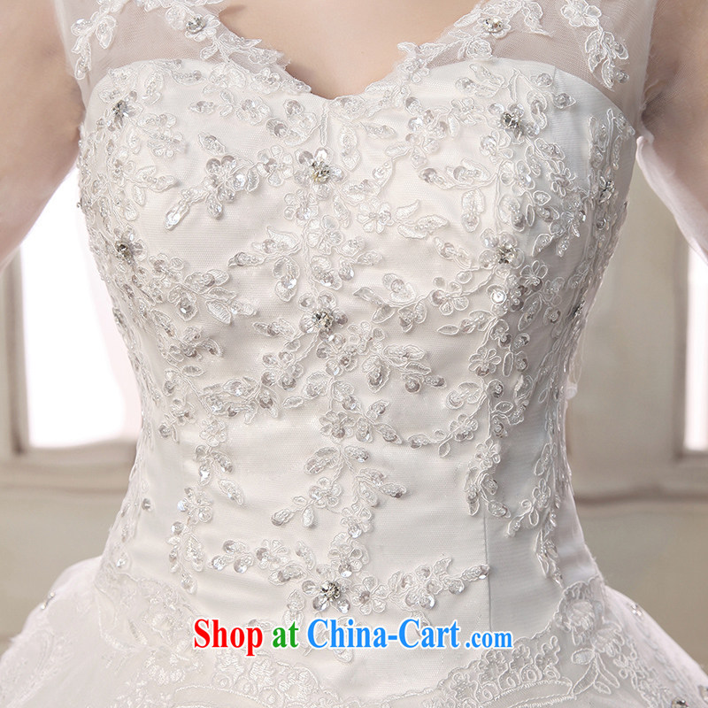 Dream of the day, Japan, and South Korea wedding summer 2015 New with lace cuff in a field shoulder wedding dress white L 2.1 feet around his waist, and dream of the day, shopping on the Internet