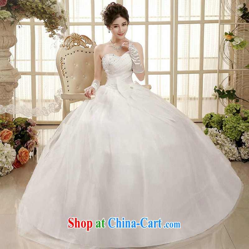 There are optimized color Kingfisher wedding dresses spring new Korean wiped his chest marriages with Princess minimalist straps, wedding XS 1003 photo color XXL, Optimize color swords into plowshares, and shopping on the Internet