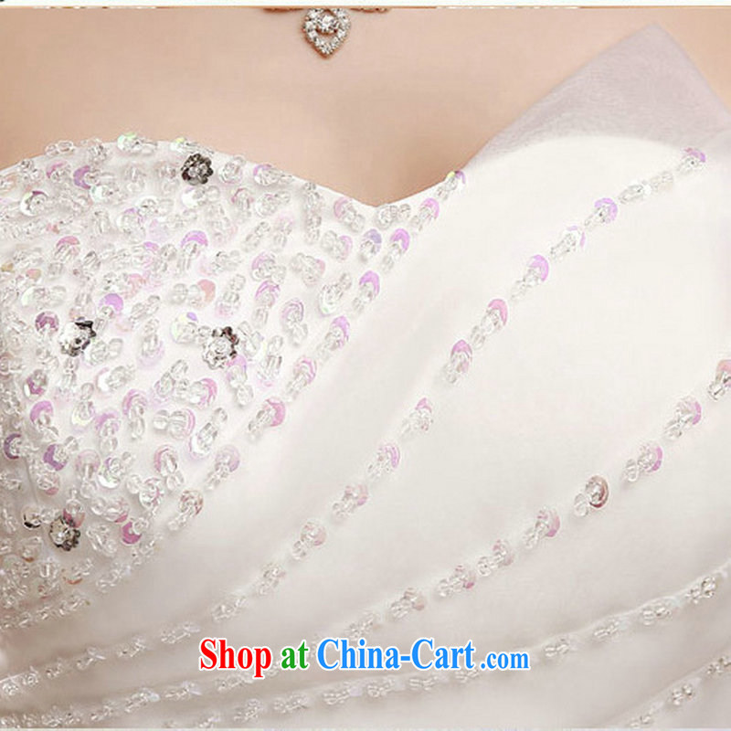 There are optimized color Kingfisher wedding dresses spring new Korean wiped his chest marriages with Princess minimalist straps, wedding XS 1003 photo color XXL, Optimize color swords into plowshares, and shopping on the Internet