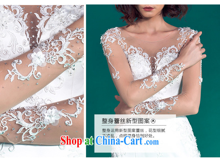 A yarn crowsfoot wedding-tail 2015 summer long-sleeved wedding package shoulder photo building theme wedding 50150007 white XXL code 30 days pre-sale pictures, price, brand platters! Elections are good character, the national distribution, so why buy now enjoy more preferential! Health
